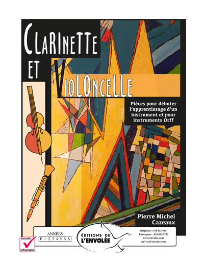 Clarinette et violoncelle - en PDF et MP3