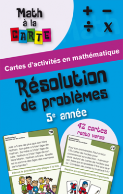 Math à la carte - Résolution de problèmes 5e année