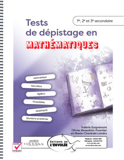 Tests de dépistage en mathématiques 1re, 2e et 3e secondaire