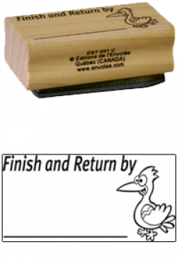 Estampe bois Finish and Return by