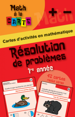 Math à la carte - Résolution de problèmes 1re année