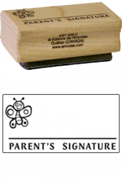 Estampe bois Parent's Signature
