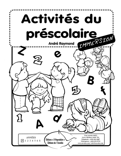 Activités du préscolaire - en PDF