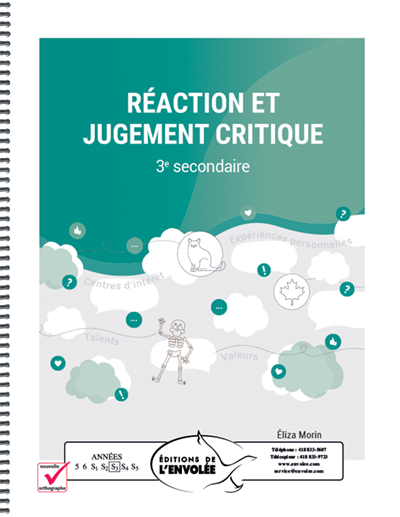 Réaction et jugement critique 3e secondaire