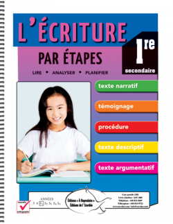 L'écriture par étapes - 1re secondaire