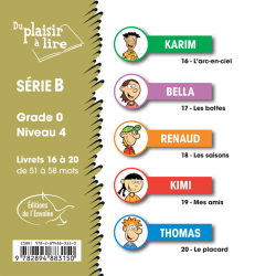 Du plaisir à lire - Série B (Grade 0 - Niveau 4)
