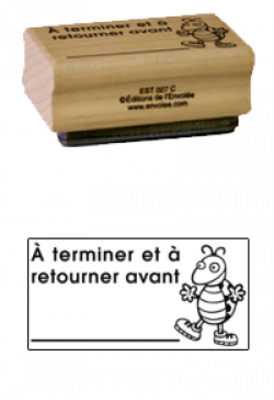 Estampe bois À terminer et à retourner...