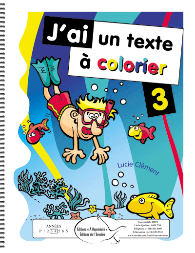 J'ai un texte à colorier 3