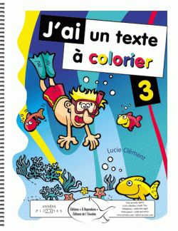 J'ai un texte à colorier 3