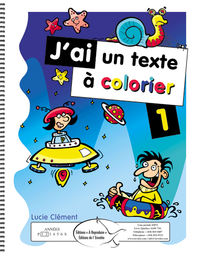 J'ai un texte à colorier 1