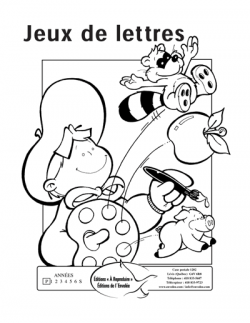 Jeux de lettres - en PDF