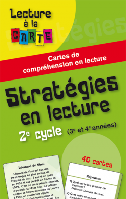 Lecture à la carte - Stratégies en lecture 2e cycle