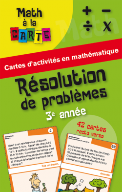 Math à la carte - Résolution de problèmes 3e année