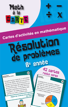 Math à la carte - Résolution de problèmes 6e année