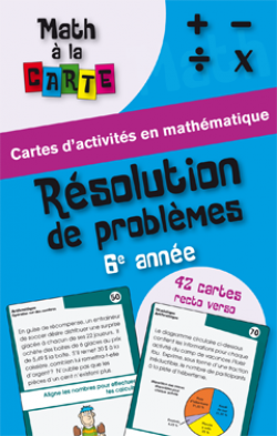 Math à la carte - Résolution de problèmes 6e année