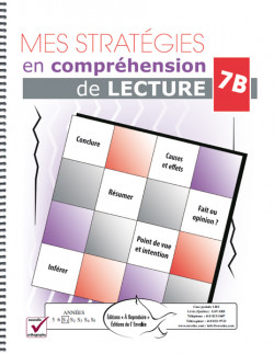 Mes stratégies en compréhension de lecture 7B