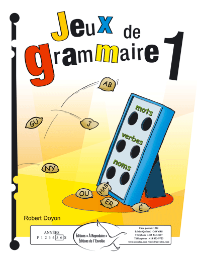 Jeux de grammaire 1 - en PDF