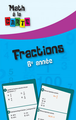 Math à la carte - Fractions 6e année