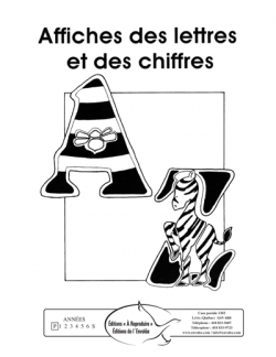 Affiches des lettres et des chiffres - en PDF