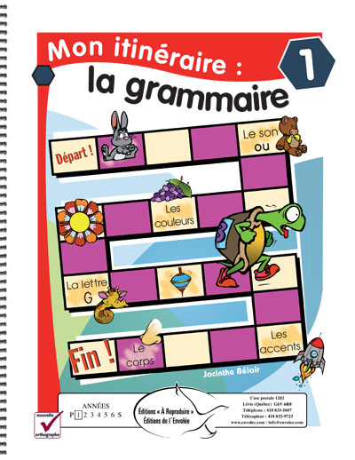 Mon itinéraire : la grammaire 1