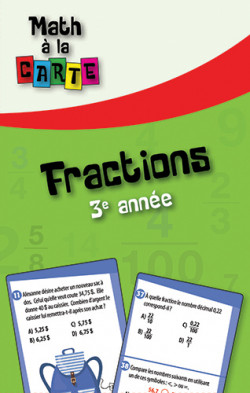 Math à la carte - Fractions 3e année