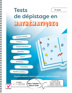 Tests de dépistage en mathématiques 3e cycle