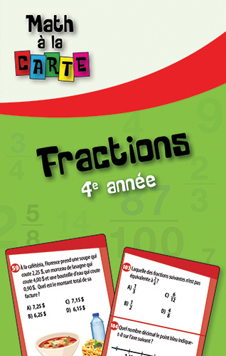 Math à la carte - Fractions 4e année