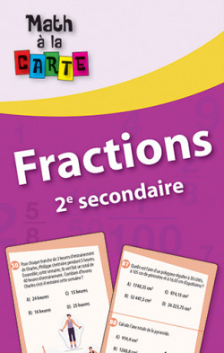 Math à la carte - Fractions 2e secondaire