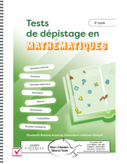 Tests de dépistage en mathématiques 2e cycle