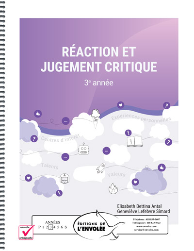 Réaction et jugement critique 3e année