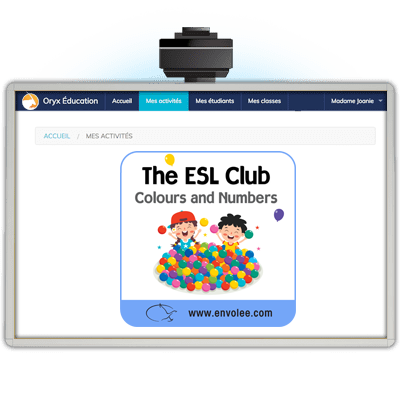 ORYX - The ESL Club | Colours and Numbers