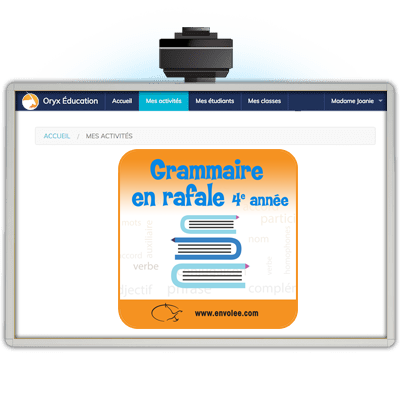 ORYX - Grammaire en rafale 4e année