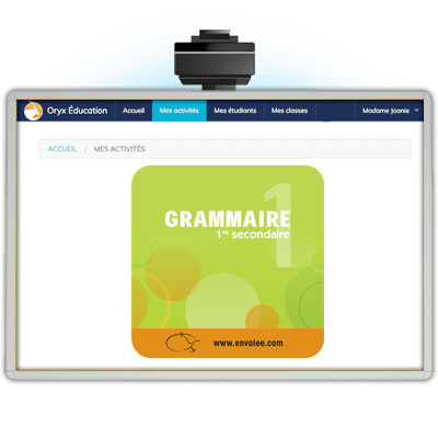 ORYX - Grammaire 1re secondaire