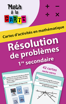 Math à la carte - Résolution de problèmes 1re secondaire