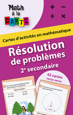Math à la carte - Résolution de problèmes 2e secondaire