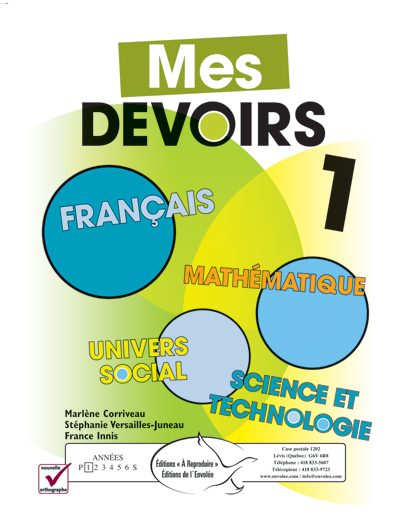 Mes devoirs 1 - en PDF