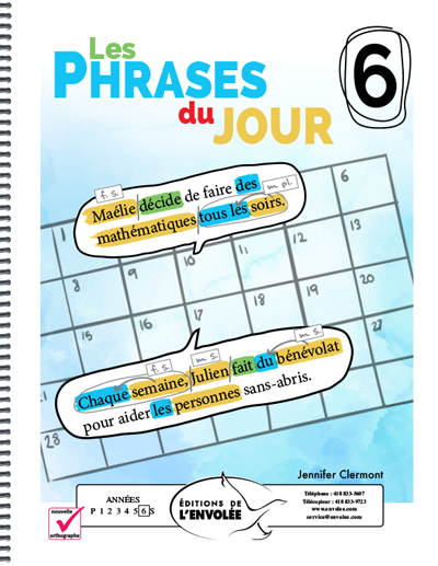 Les phrases du jour 6