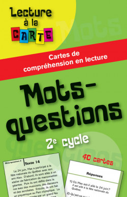 Lecture à la carte - Mots-questions 2