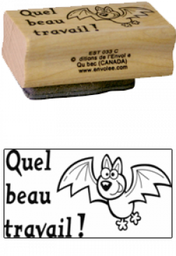 Estampe bois Quel beau travail !