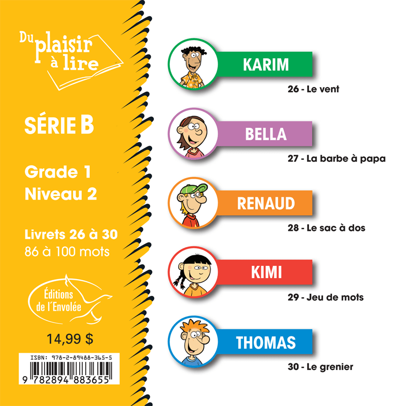 Du plaisir à lire - Série B (Grade 1 - Niveau 2)