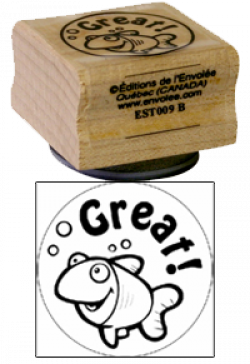 Estampe bois Great !