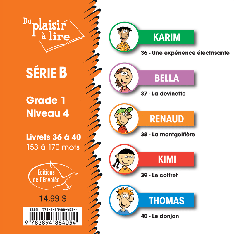 Du plaisir à lire - Série B (Grade 1 - Niveau 4)