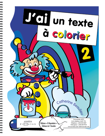 J'ai un texte à colorier 2