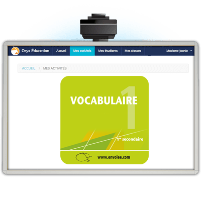 ORYX - Vocabulaire 1re secondaire