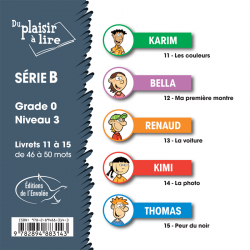 Du plaisir à lire - Série B (Grade 0 - Niveau 3)