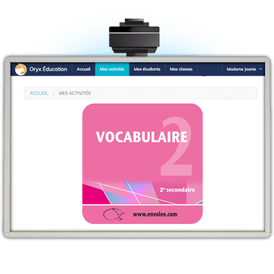 ORYX - Vocabulaire 2e secondaire