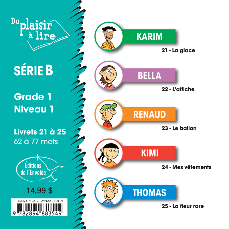 Du plaisir à lire - Série B (Grade 1 - Niveau 1)